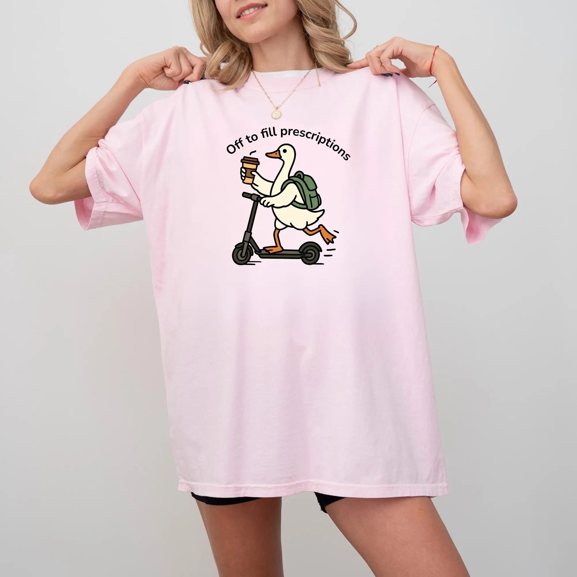 Pharmacy Tech T-Shirt, Sweatshirt - Funny Pharmacist Goose Medical Gift For Healthcare Workers Off To Fill Prescriptions