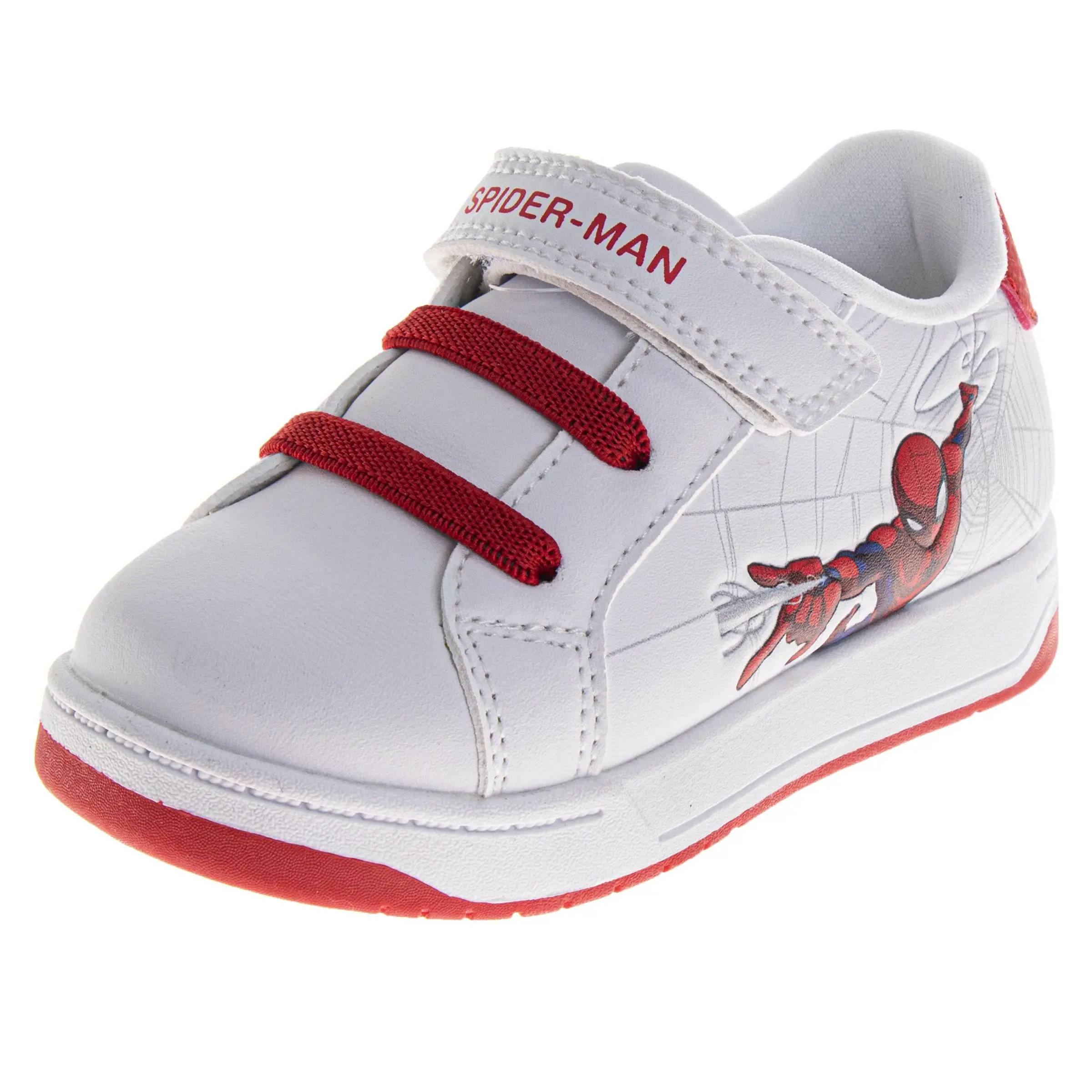 Spider-Man Boys Sneakers with Hook and Loop Closure (Little Kid)