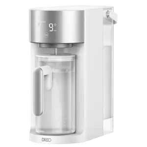 DREO Countertop Reverse Osmosis Water Filter, 7-in-1 RO Filtration System with 3:1 Pure-to-Drain Ratio, TDS Monitoring & Filter Life Indicator, BPA-Free Installation-Free Water Purifier with Self-Cleaning Function & Auto-Fill Pitcher for Home Kitchen