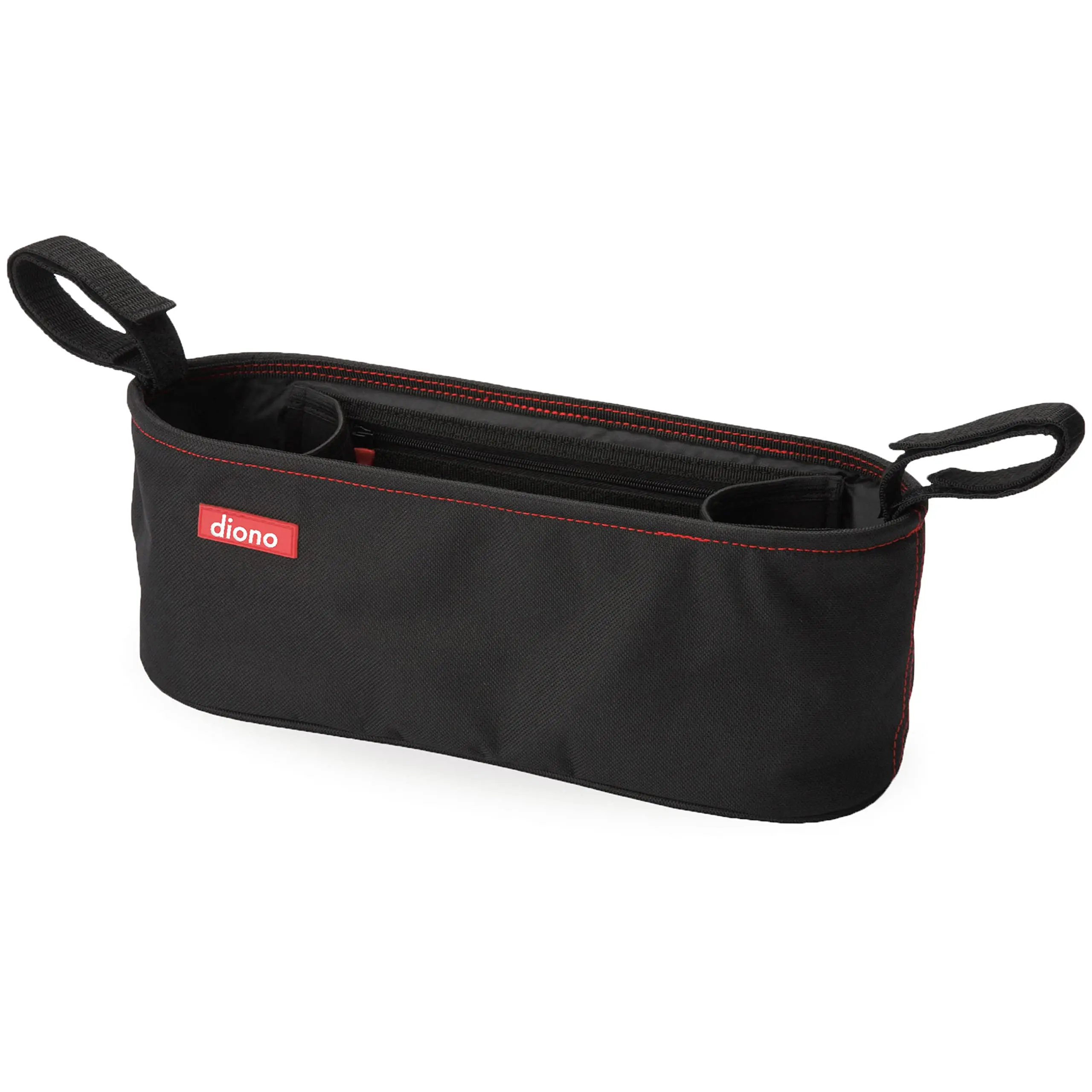 Diono Buggy Buddy Stroller Organizer - Award-Winning Design Universal Baby Travel Gear for Parents, with Cup Holders, Easy Hook & Loop Attachment, Mesh Pocket for On-the-Go Use