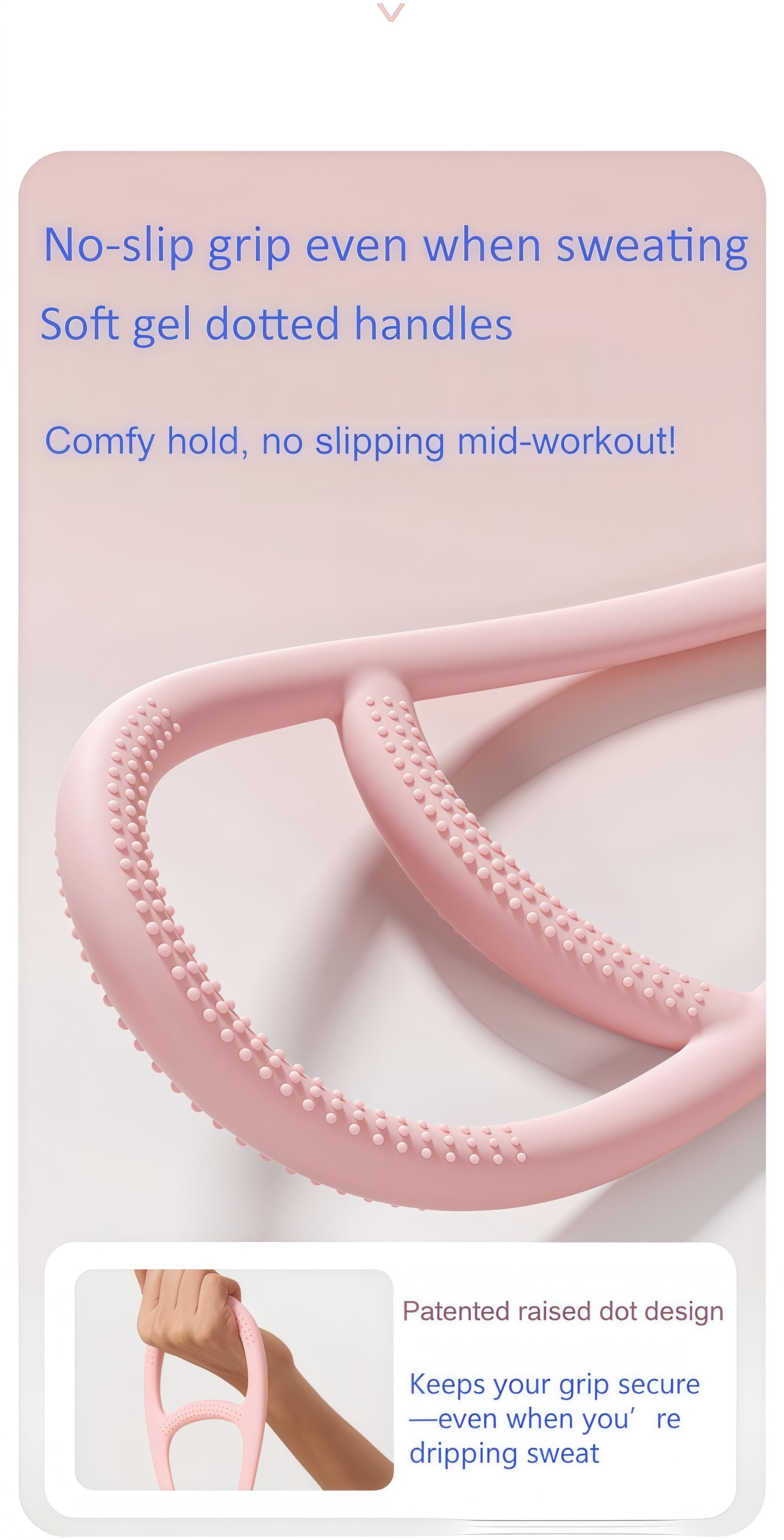 VibeGear Adjustable 8-Shaped Resistance Bands | 15-20-30LB | TPE Latex-Free | for Home Gym, Yoga, Stretching & Full Body Workouts