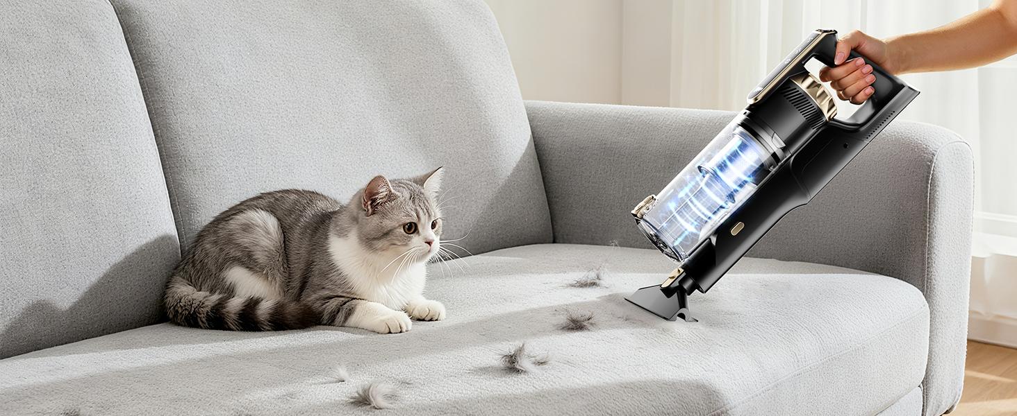 【2026 New Arrivals】Trucozie T550 Cordless Vacuum Cleaners for Home, 8-in-1/50Min/150W Powerful Suction, Self-Standing Cordless Stick Vacuum Cleaner, Lightweight Anti-Tangle Rechargeable Vacuum for Floor/Carpet/Pet Hair/Car