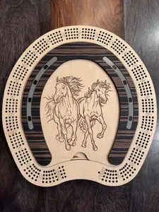 Horseshoe Cribbage Board