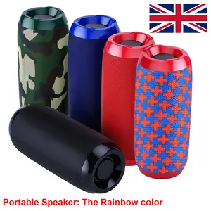 Wireless Speaker with Rainbow Colors - 15W High-Definition Sound Quality, Powerful Bass, 1200Mah Battery, 33 Feet Wireless Range, Hands-Free Calling, Multiple Playback Options (TF Card/Usb/Wireless/Aux)