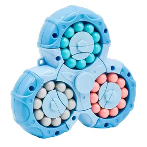 Magic Bean Cube Finger Gyro - Anxiety Relief Fidget Toy, Decompression Tool for Kids, Intelligence-Developing Gift Item
