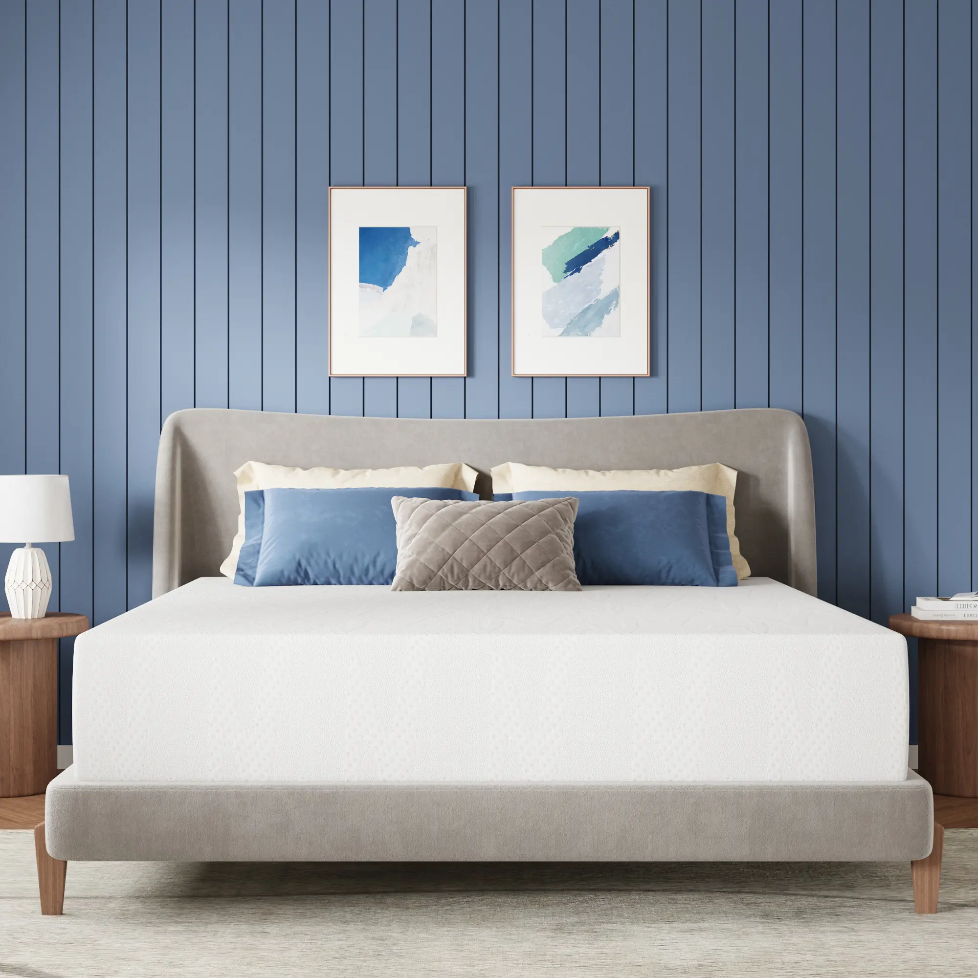 AVENCO  Gel Memory Foam Mattress in a Box - 10/12/14 in Full/Queen/King, Medium Firm, Motion Isolation, Optional Bed Frame Bundle, Dorm Essentials, Home Decor, High Quality Mattress