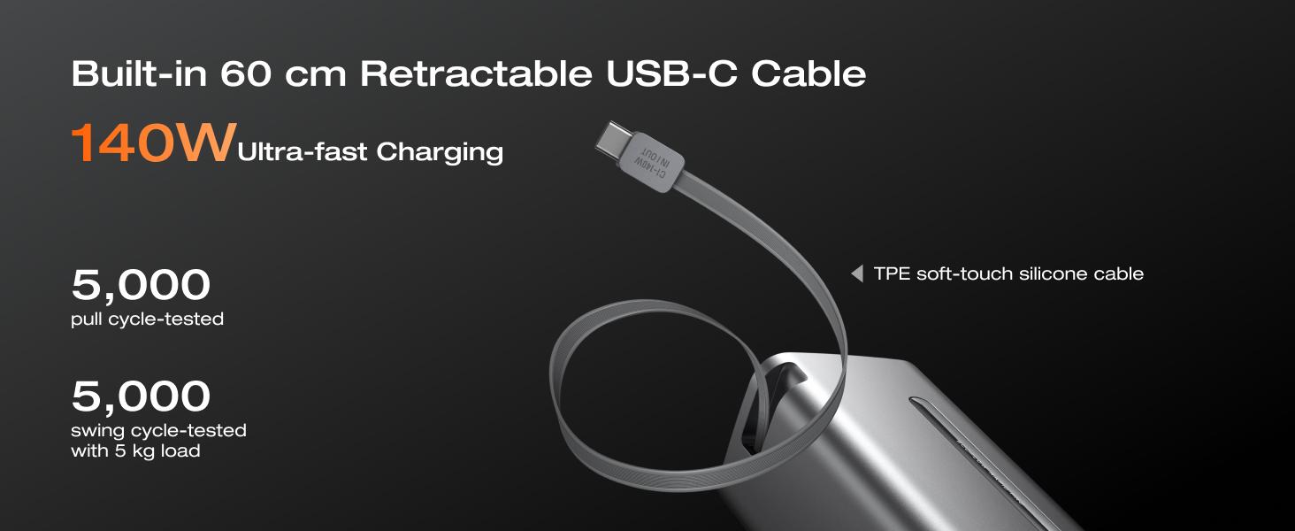 EcoFlow Rapid Pro Powerbank 20000mAh 230W Max Output with 100W Cable, 4-Port Portable Charger, Up to 120W Charging Power, Compatible with iPhone Series, Samsung, Laptop and More