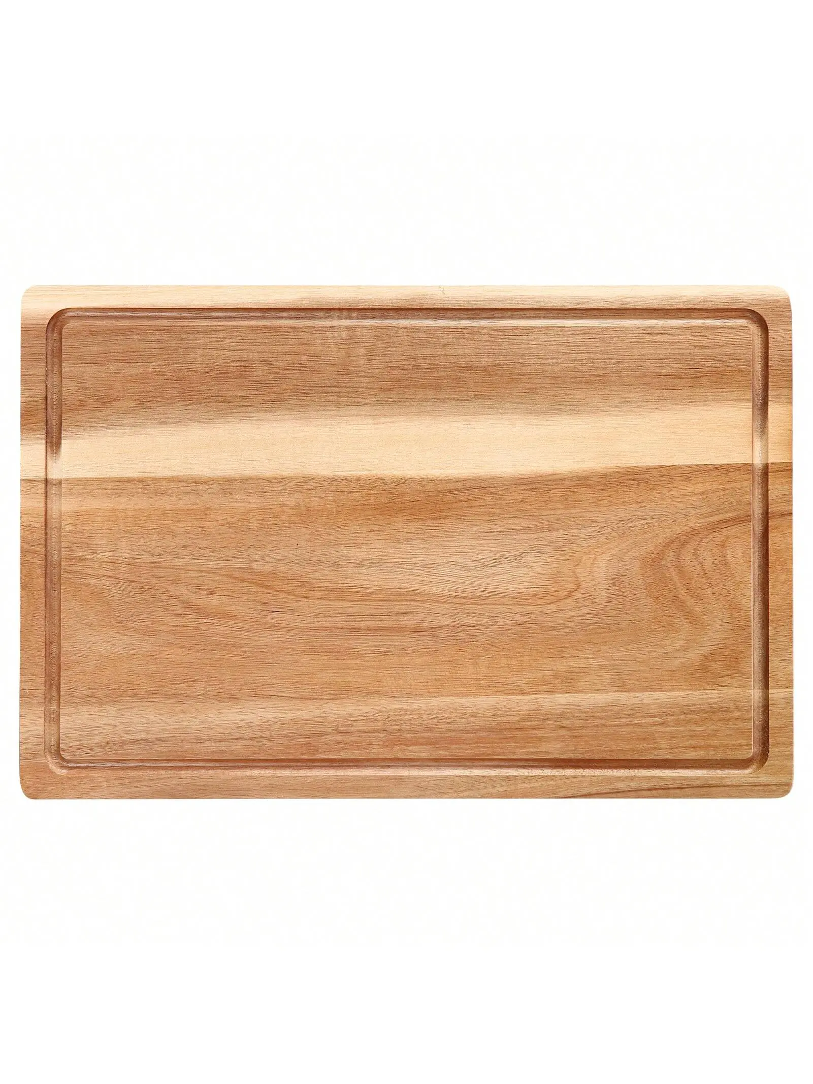 Gaomon 18in Solid Wood Chopping Board - Sturdy, Thick, Reversible Acacia Rectangle Board with Juice Groove, Natural Look, Durable for Home Cooks' Slicing, Cutting Kitchen Tasks, Yes