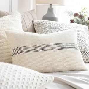 Livabliss Carine Modern Lumbar Pillow, Lumbar Cushion for Home & Living Room Soft Furnishings