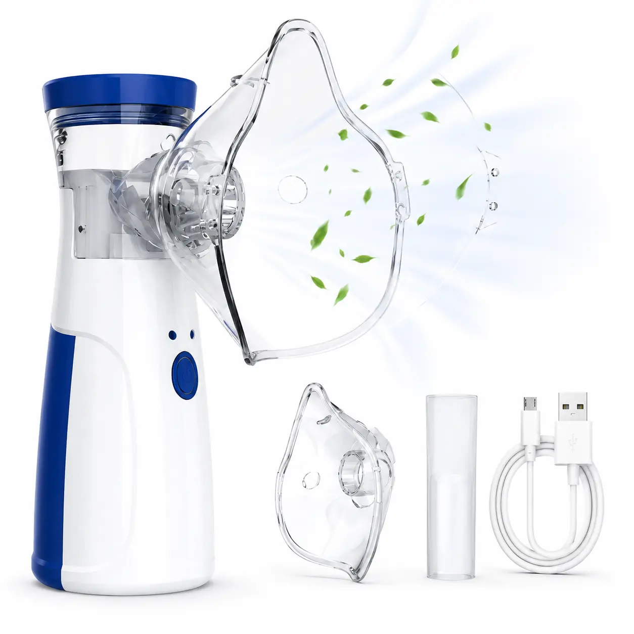 Portable Nebulizer for Adults and Kids, Handheld Mesh Nebulizer with Self-Cleaning Mode, Rechargeable Ultrasonic Nebulizer for Travel & Home Use, Dorm Essentials, Home Essentials