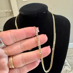 Cadena corte cubano size 18” oro 10K