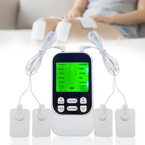 LZDJTQ Dual Channel TENS EMS Muscle Stimulator – 10 Modes 4 Electrode Pads 30 Intensity Levels, Compact & Rechargeable for Back Neck Shoulder Pain