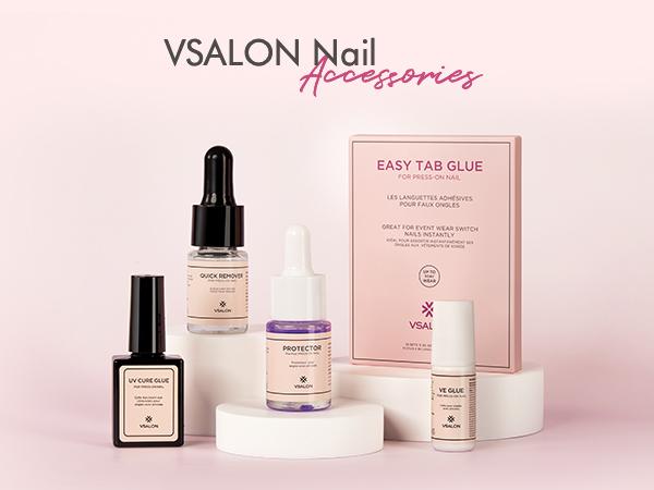 VSALON Press On Nails Accessories: Nail Quick Remove - Removal In Minutes 10ml/0.34 fl.oz.