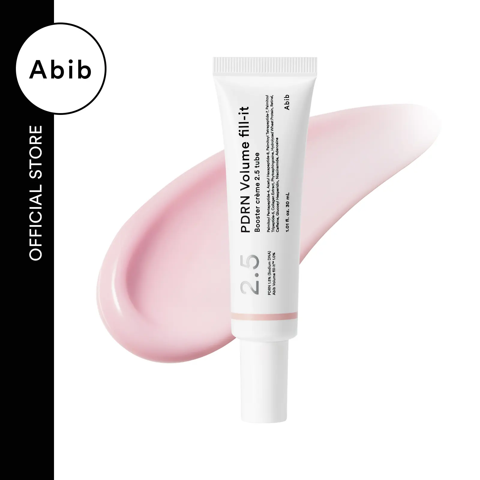 [NEW] Abib PDRN Volume fill-it Booster Cream 2.5 tube | PDRN 15,000ppm, Volufiline, Peptides, Retinal | For Forehead, Eye Area, Smile Lines & Neck Wrinkles | Anti-Aging Firming | 1.01 fl oz