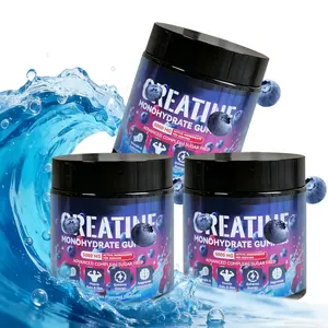 Monohydrate Fitness Gummies 5000mg - Blueberry Flavor | Muscle & Energy Support | Dietary Supplement