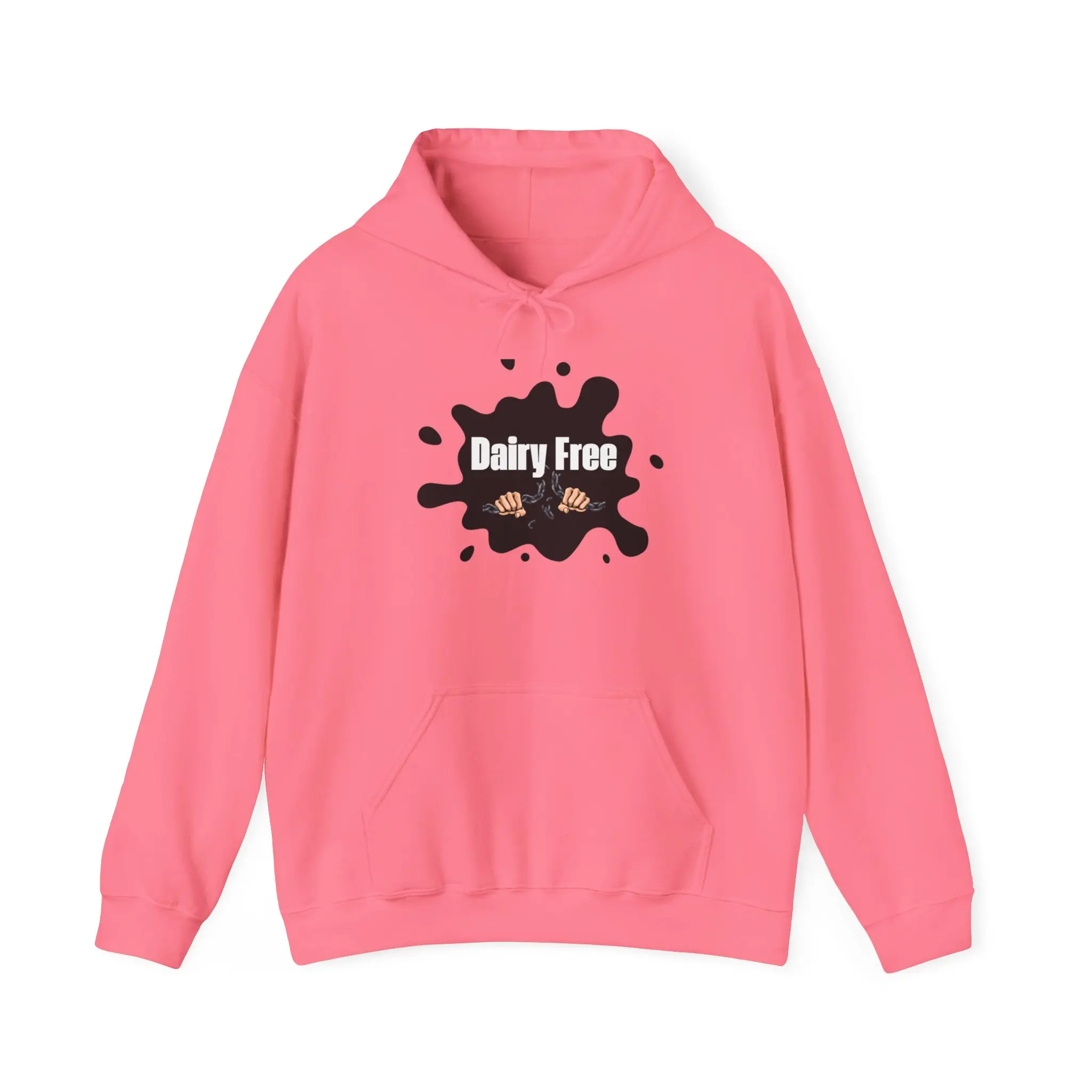 Dairy Free Unisex Hooded Sweatshirt, No Dairy Hoodie, Vegan Shirt, Anti Dairy, Dairy Free, Plant Based, Vegan Apparel, Plant Based Sweater, Animal Rights, Animal liberation