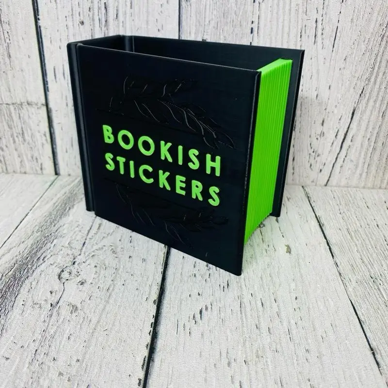 Bookish stickers box bookshelf decor