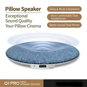 Thin Bluetooth Pillow Speaker with Bluetooth 6.0, Soft Immersive Sound Field, Pillow CD Player for Bedtime Music & Audiobooks, Headphone-Free Sleep Speaker, Compatible with Android & iOS