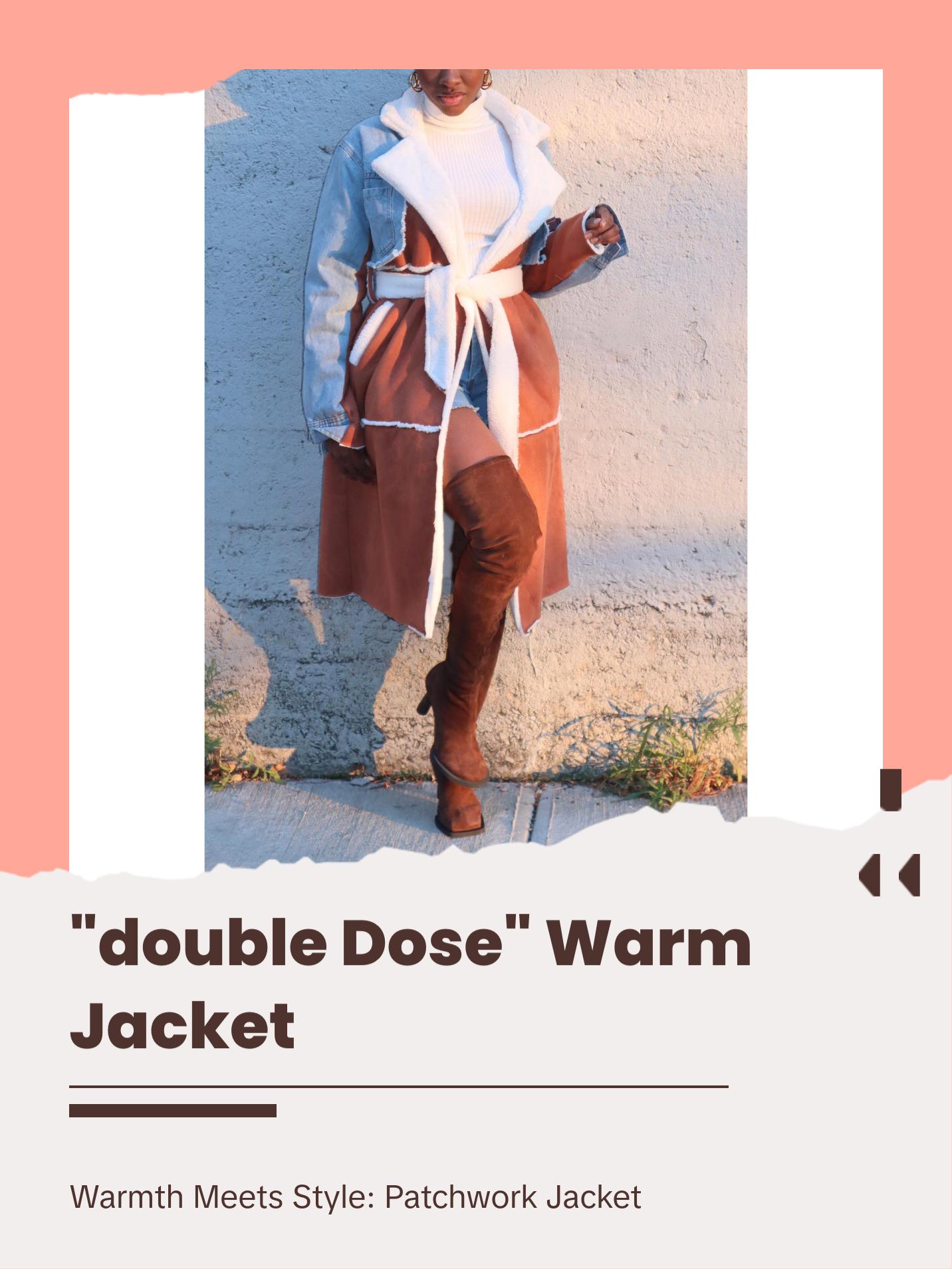"DOUBLE DOSE" PATCHWORK JACKET