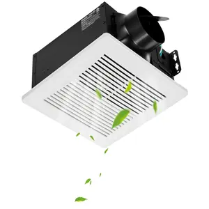 VEVOR Bathroom Exhaust Fan, 110 CFM Bathroom Vent, 1.5 Sones Low-Noise, Premium Motor Ceiling Fan, Standard 4-inch Duct Interface for Laundry Room, Storage Room, Home Ventilation, White