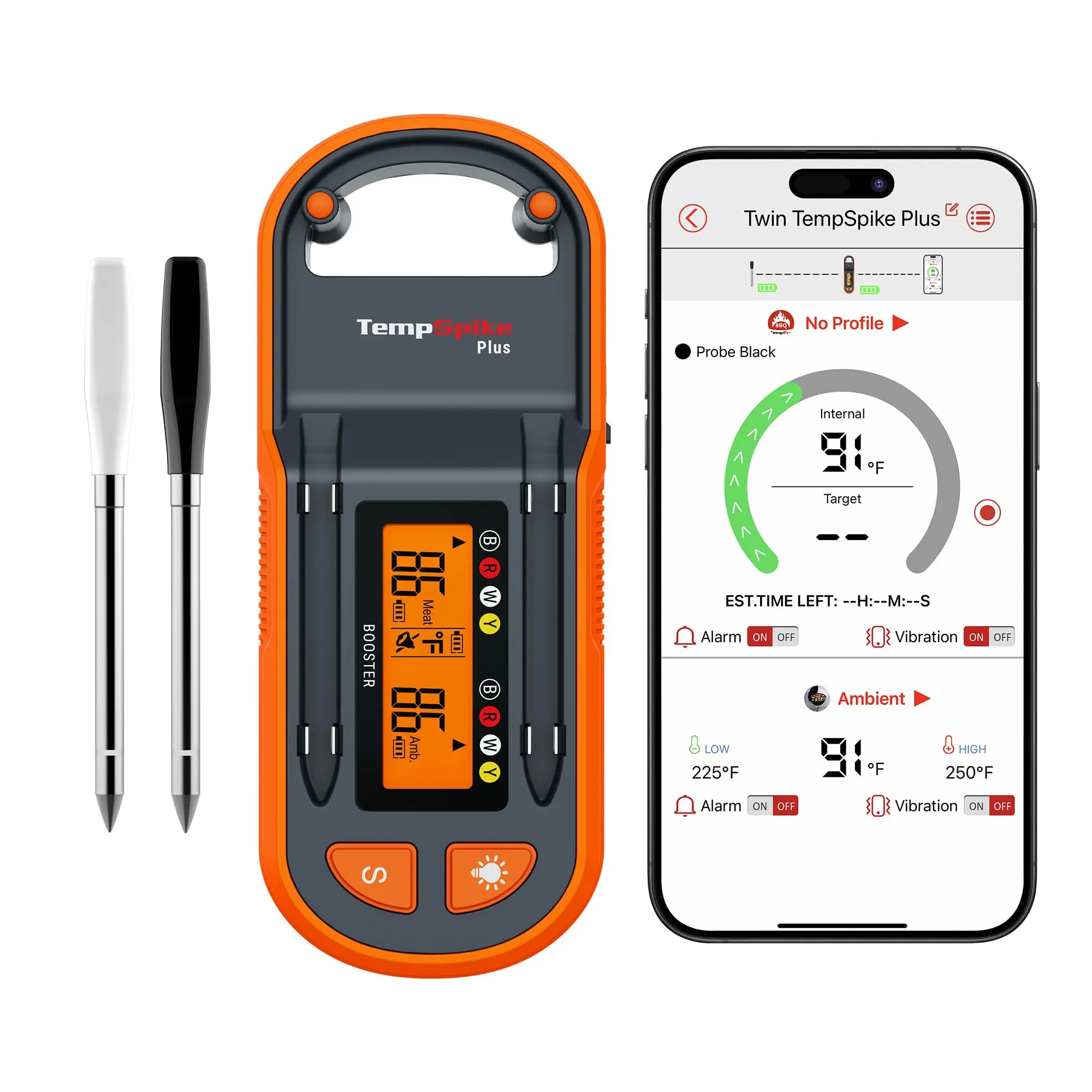 TempSpike Plus Wireless Digital Meat Thermometer-600ft Bluetooth 5.2 Range, Color-Coded Probes for Kitchen Cooking (Kitchenware, Kitchen Utensils & Gadgets), dealsforyoudays, fathersdaygift, summerwins (TP972 bundle),home essentials