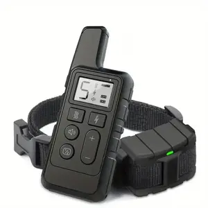 Dog Shock Collar with Remote Control, 1 Set Rechargeable Waterproof Dog Training Collar with 3 Training Modes, Suitable for Large, Medium and Small Dogs