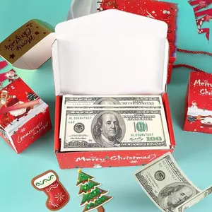 Creative foldable bouncing red envelope gift box, cash explosion luxury gift box, ideal for creative surprises on festivals, birthdays, anniversaries and marriage proposals.