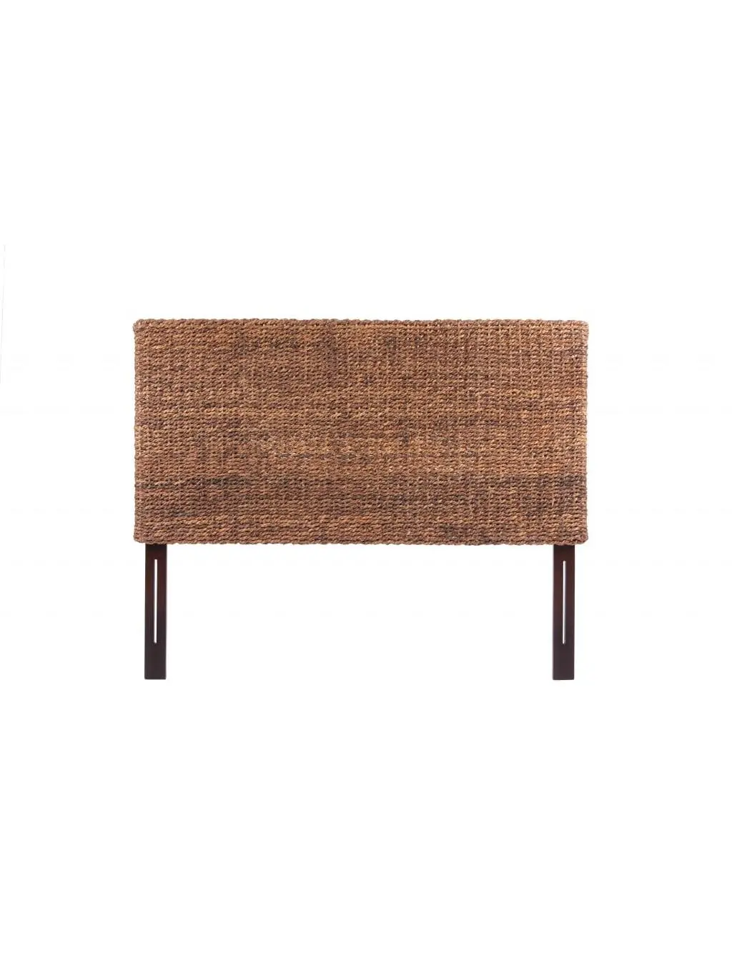 212 MAIN Queen Size Tropical Woven Banana Leaf Straight Rectangular Headboard - Brown Natural-Rustic Weave, High-Quality Designer Contemporary Home Decor, Boho Farmhouse Style Headboards, Custom Made 54"x62.5"x3.5" Indoor Furniture, High Quality Designer