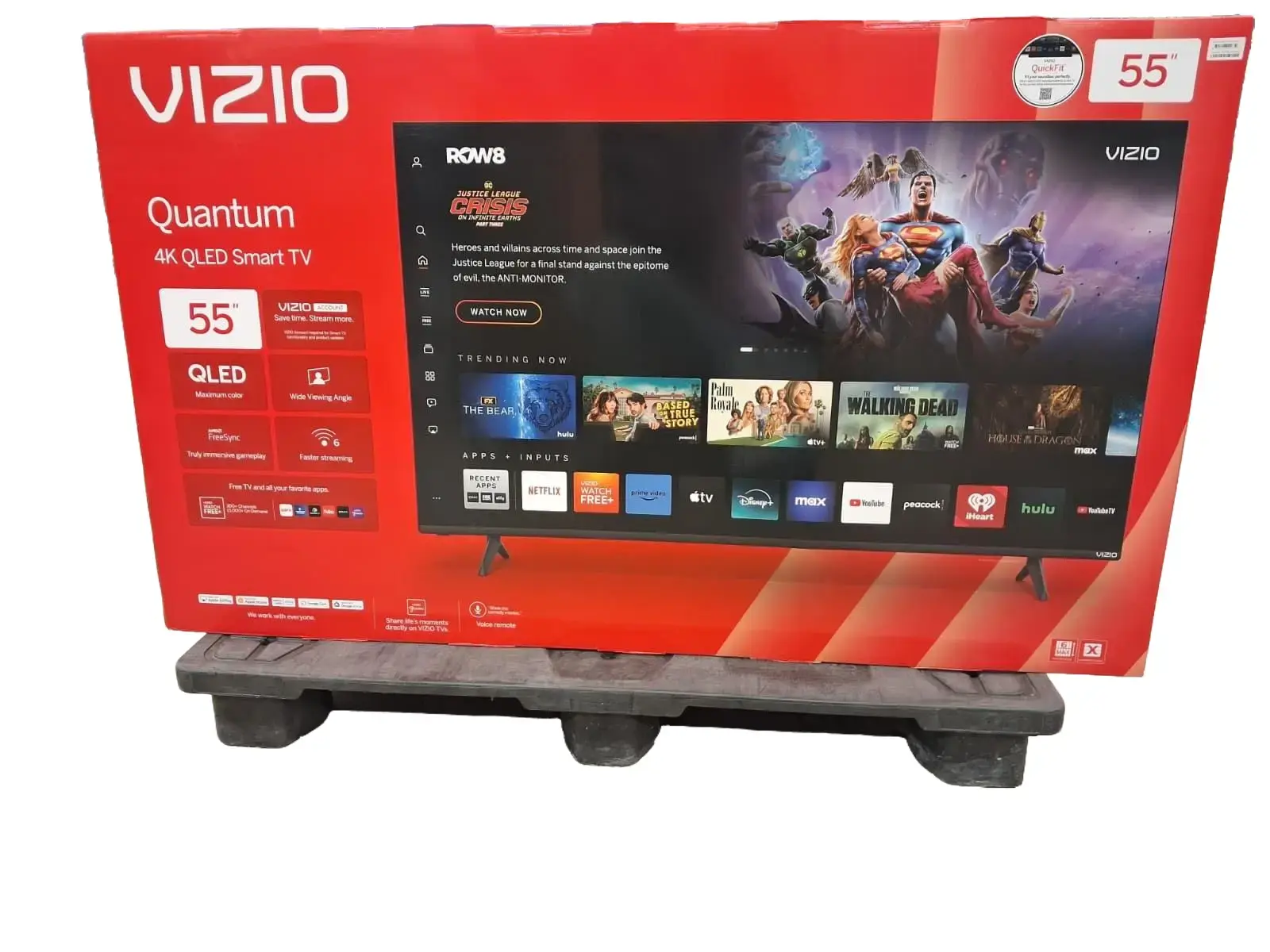 VIZIO 55" Quantum 4K QLED HDR Smart TV M55Q6-L4 with 4K QLED Display HDR Technology for Home Entertainment