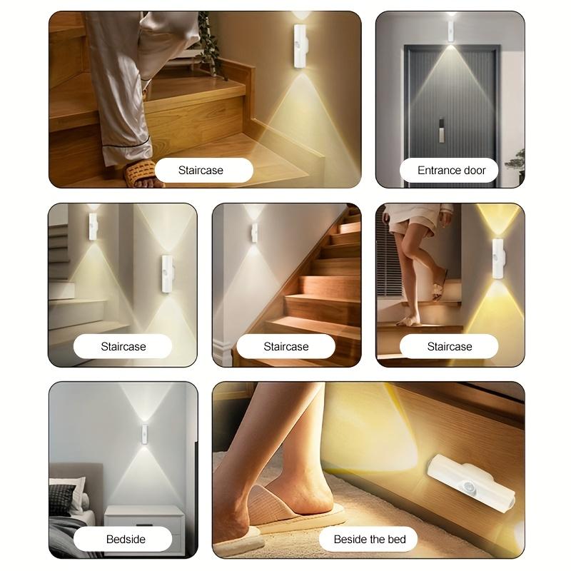 3PCS LED Motion Sensor Light Dimmable USB Rechargeable Night Light with 3 Color Modes for Bedroom Bathroom Stairs Bedside Reading Light Smart Glow Cord-Free Convenience 3PCS LED Motion Sensor Light Dimmable USB Rechargeable Night Light with 3 Color Modes for Bedroom Bathroom Stairs Bedside Reading Light Smart Glow Cord-Free Convenience