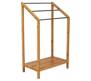 Hastings Home 5-PC Bamboo Bathroom AccessoriesSet