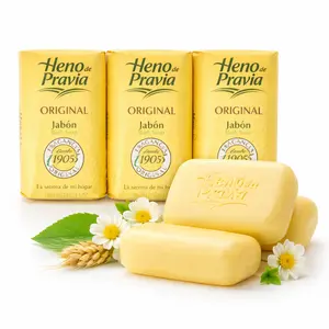 Heno de Pravia Original Bath Soap Classic Spanish Fragrance 3 Pack Traditional European Soap with Rich Lather for Daily Bath Hand Washing