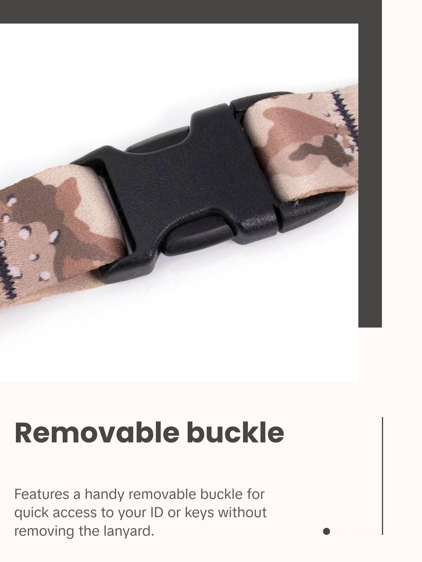 Buttonsmith Desert Camo Lanyard - Made in USA