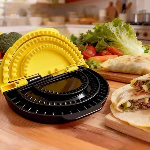 3-in-1 Tortilla Sealer Kitchen Utensil - Makes Sealed Tacos, Quesadillas - Mess-Free Meals in Seconds, BPA-Free, Dishwasher Safe, Utensils