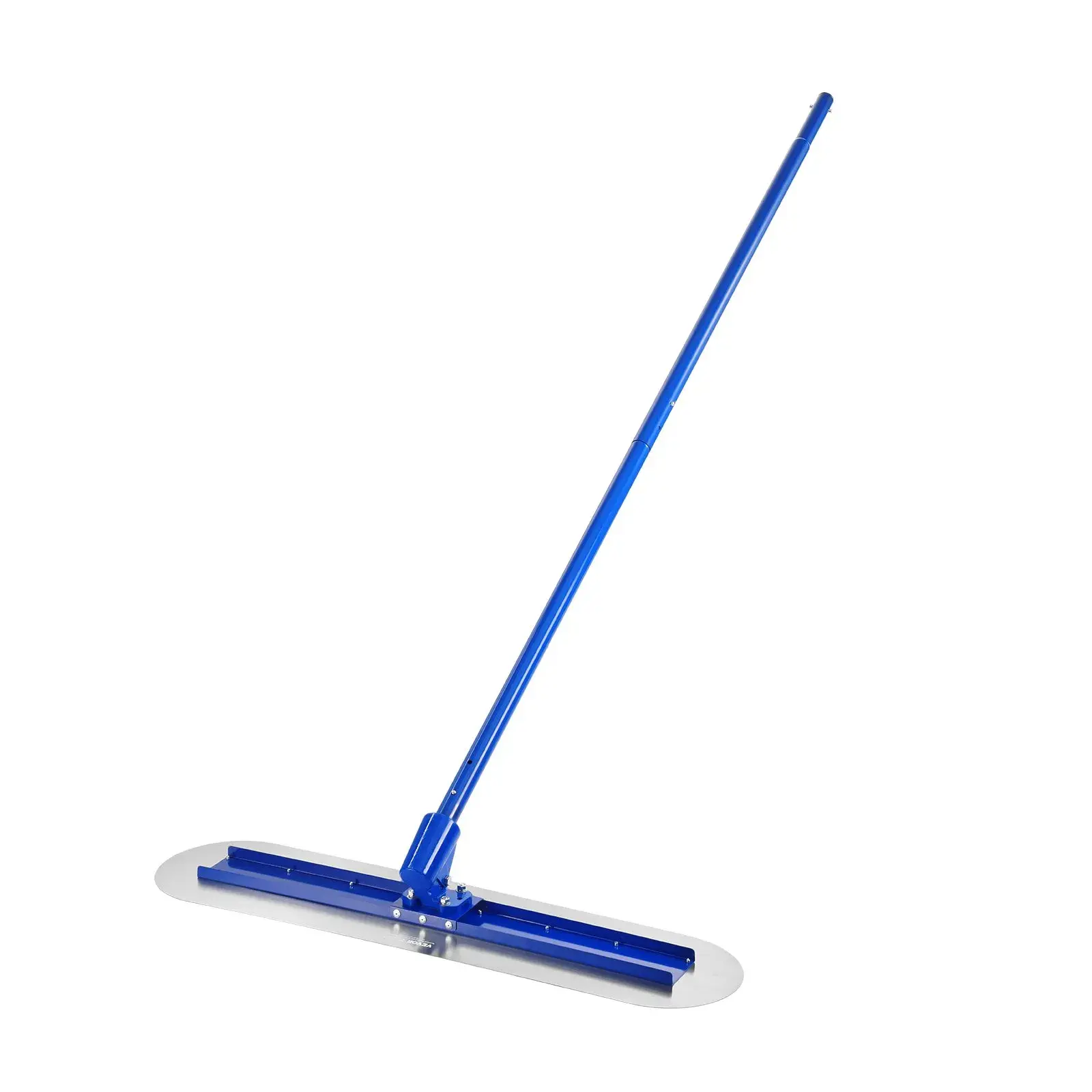 Bull Round-End Concrete Finishing Tool – 47.24in x 7.28in Trowel with 4 Handles