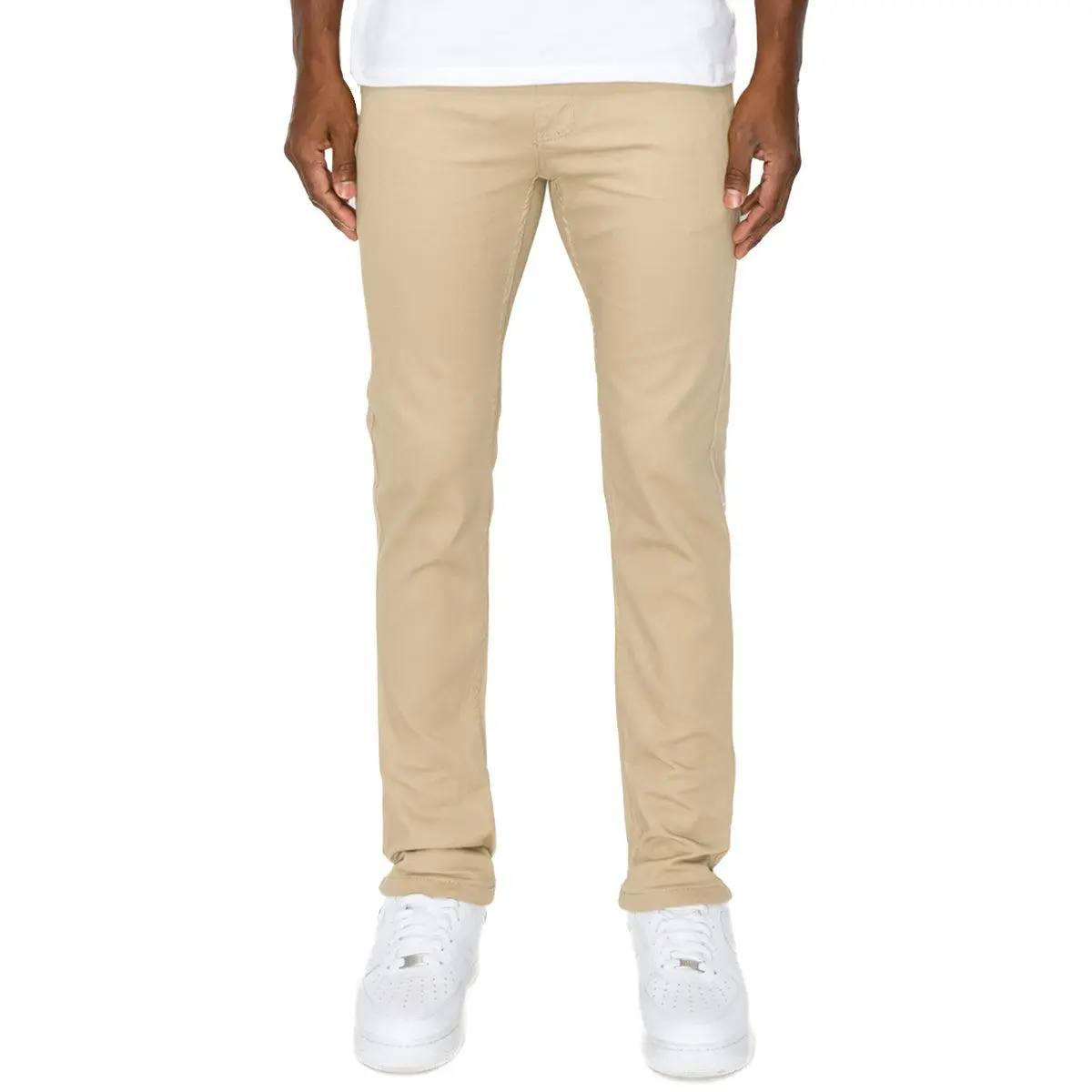 VICTORIOUS Men's Colored Skinny Fit Jeans in Comfort Stretch Spandex, Classic 5-Pocket Style, Denim, Cotton, Soft, 5-Pocket Men's Pants, All-Purpose Men's Pants