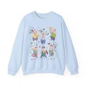 Funny Cottagecore Pig Sweatshirt