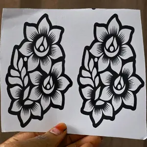 Henna Design Stencil For Palm Durable Patterns Material