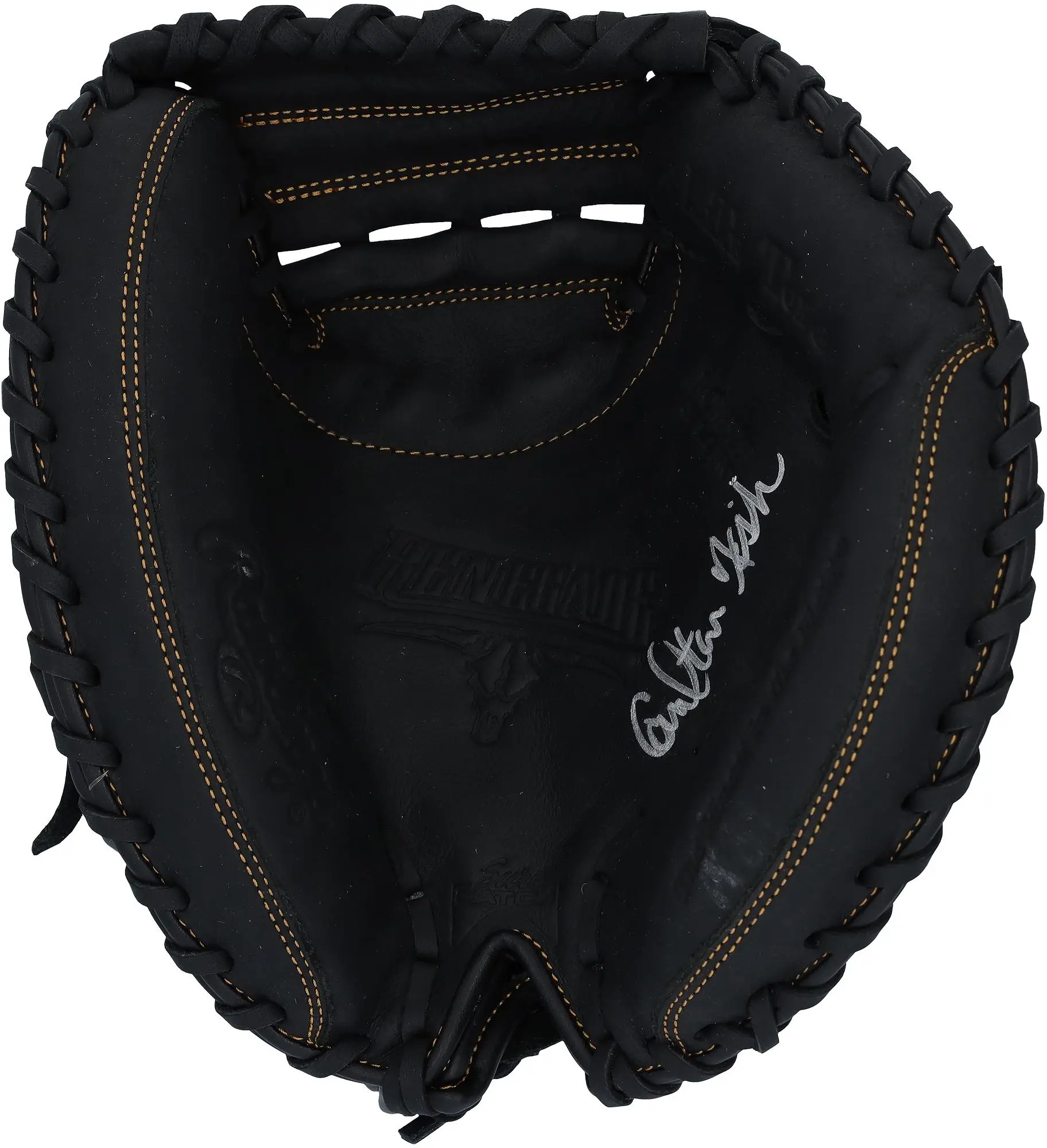 Carlton Fisk Boston Red Sox Autographed Rawlings PCM30T Catcher's Mitt with "HOF 2000" Inscription - Fanatics Authentic Certified