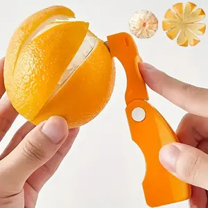 1PC peeler, plastic folding handle fruit peeler tool, vegetable and fruit cutter, creative lemon and grapefruit peeler, kitchen