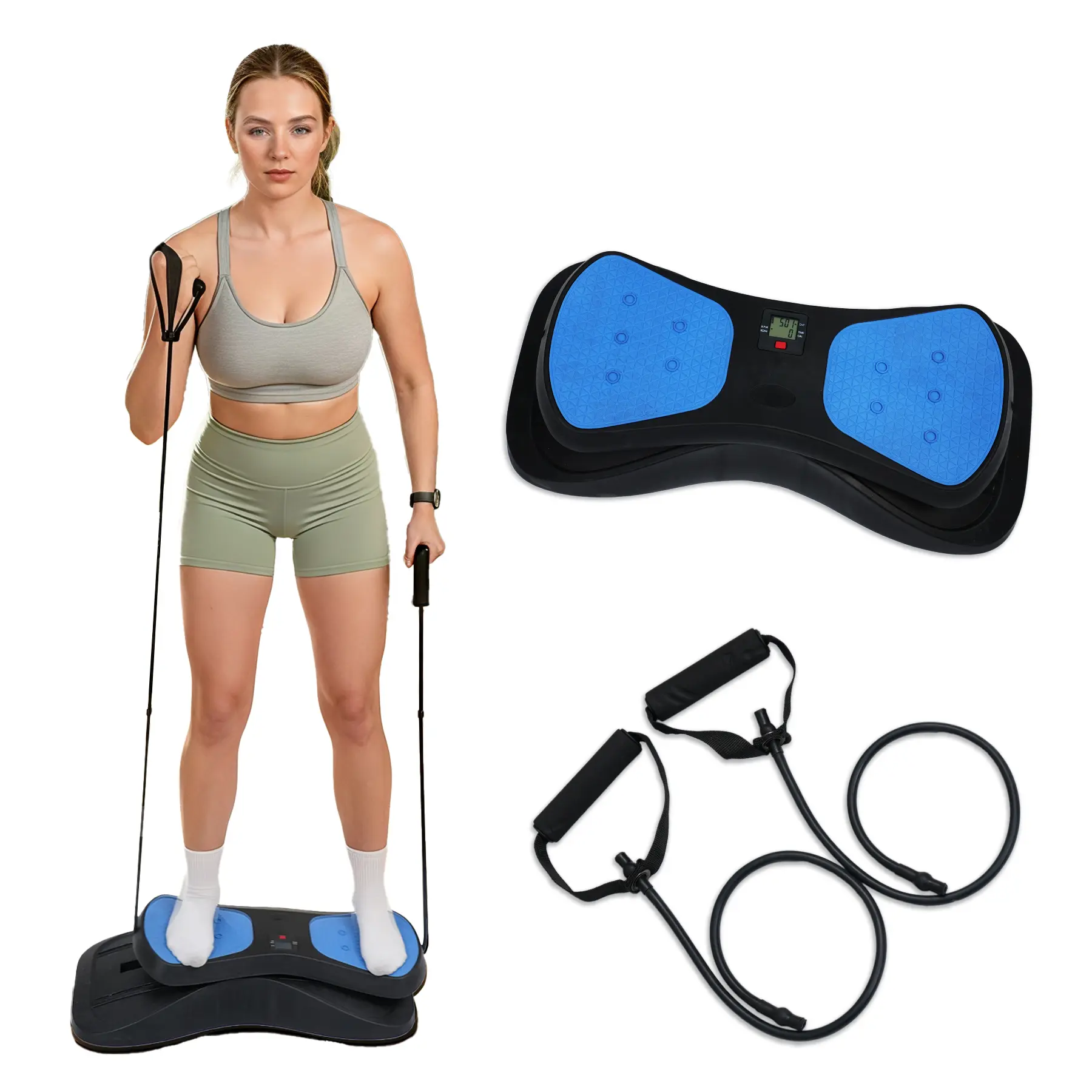 Advanced Pro Ski Machine | Portable Home Ski Trainer with Resistance Bands, Smooth Lateral Glide, 300LBS Capacity, No Assembly Required summervibes