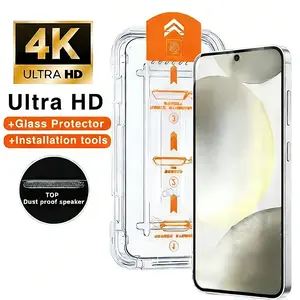 Screen Protector for Samsung S24 series, Privacy One click dust-free installation Tempered Glass Screen Protectors Anti-spy, Newly Upgraded, Simple Installation, Dustfree, Bubble-Free Installation shockproof protection