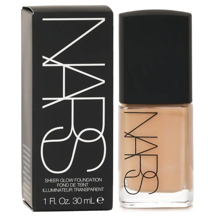 Nars Sheer Glow Foundation - Stromboli (Medium 3), Brightening Daily Makeup with Buildable Coverage for Smoother Skin, Glowing Makeup, Creamy Concealer & Foundation