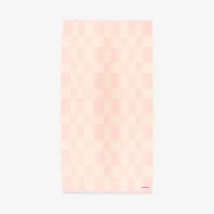 Pink & White Checkerboard Towel