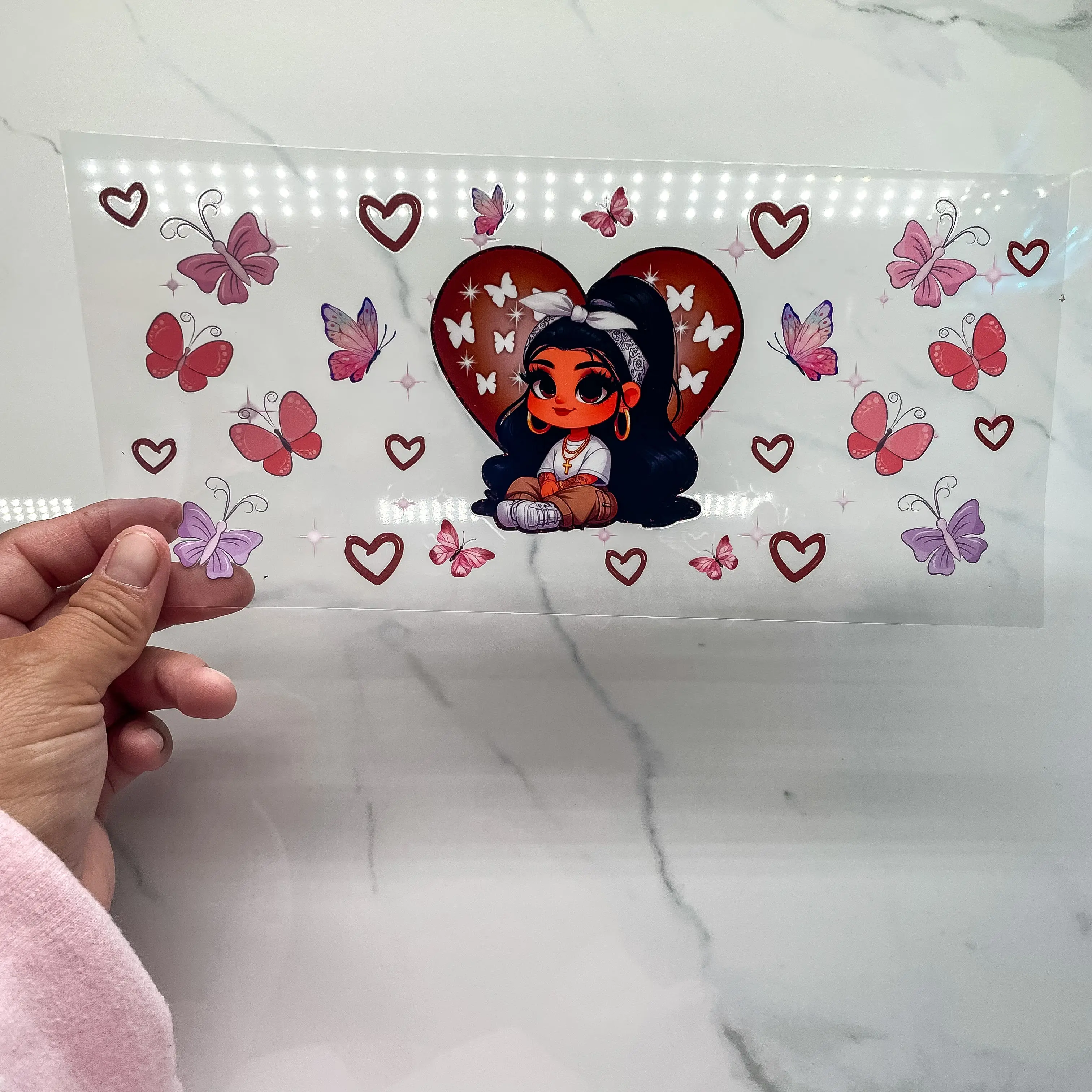 Brown Heart Girl Wrap