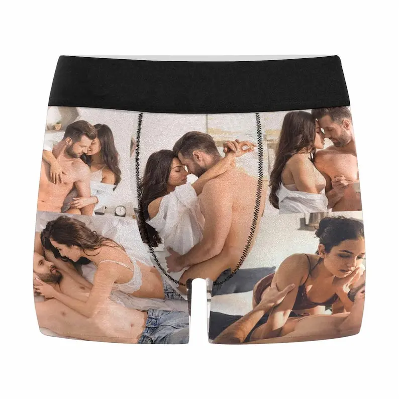 Custom Photo Boxers for Men, Personalized Face Boxer Briefs, Funny Custom Underwear, Unique Gift for Boyfriend Husband, Anniversary Birthday Christmas Gift for Him