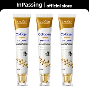 Instant Firming Eye Cream, 3 Pack Collagen Treatment for Dark Circles, Puffiness, and Fine Lines, for All Skin Types