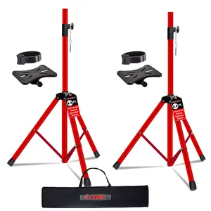 5 Core Speaker Stand Tripod Pair Heavy Duty Adjustable 54" Universal Mount for PA DJ Studio w Bag