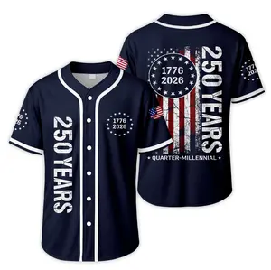 America 250 Years Baseball Jersey, 1776–2026 Semiquincentennial Patriotic Jersey, We The People Eagle Statue of Liberty 4th of July Jersey