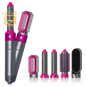 5-in-1 Hot Air Brush Set, Multi-Styler for Salon Blowouts, Defined Curls, Volume Boost & Frizz-Free Straightening